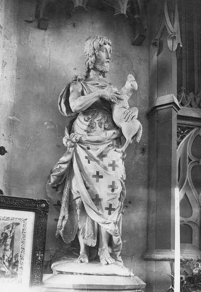 statue : saint Jean-Baptiste, vue générale