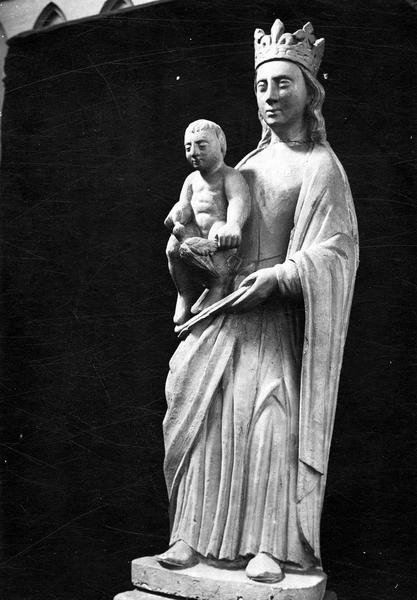 statue : Vierge à l'Enfant à l'oiseau, vue générale