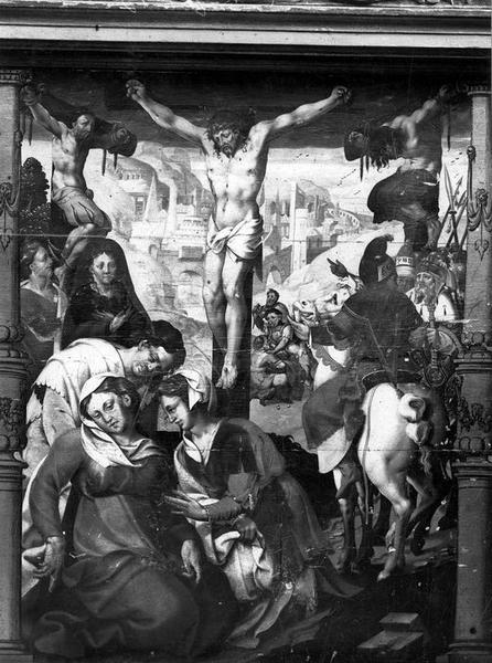 retable, détail : Crucifixion (la)