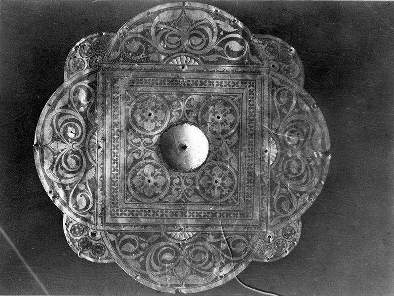 plaque de couronne de lumières, vue générale