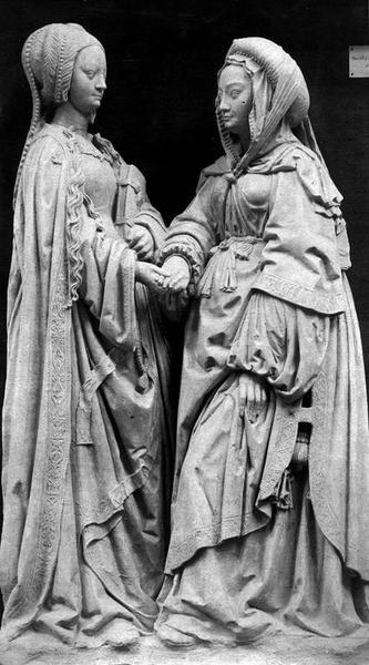 groupe sculpté : Visitation, vue générale - © Ministère de la Culture (France), Médiathèque du patrimoine et de la photographie (objets mobiliers), tous droits réservés