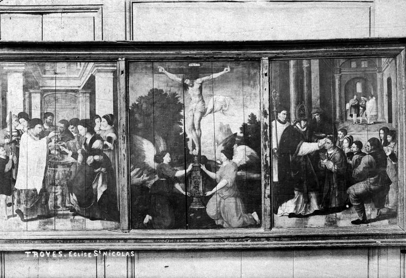 tableau : Baptême, Eucharistie, Confirmation, vue générale