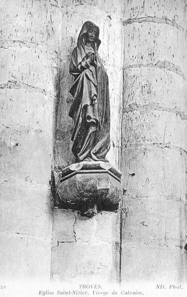 statue : Vierge (disparue), vue générale