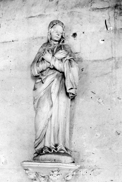 2 statues : Vierge et saint Jean de Calvaire