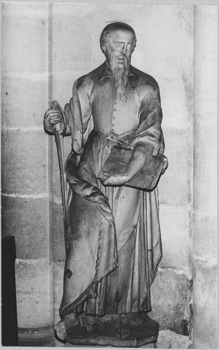 Statue : Saint Paul, provenant de l’église Saint-Maclou, après restauration