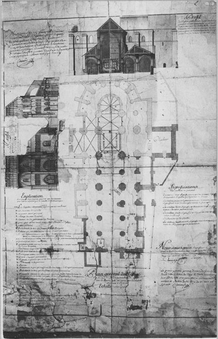 Plan déposé aux Archives Départementales