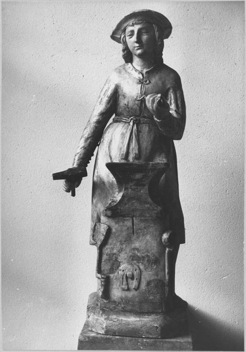 Statuette : Saint Éloi, après restauration (1973)