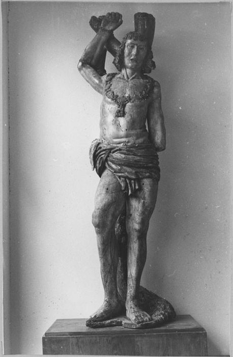 Statue : Saint Sébastien, après restauration (1976)