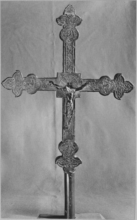 Croix de procession (disparue), avers