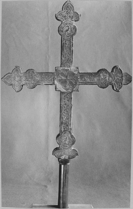 Croix de procession (disparue), revers