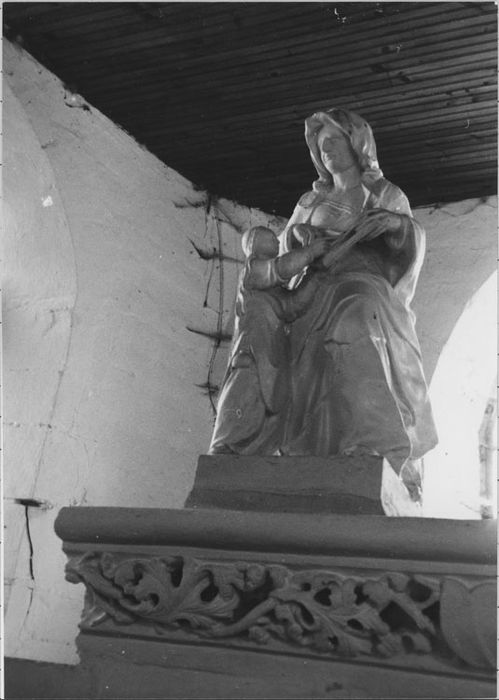 Groupe sculpté : Éducation de la Vierge