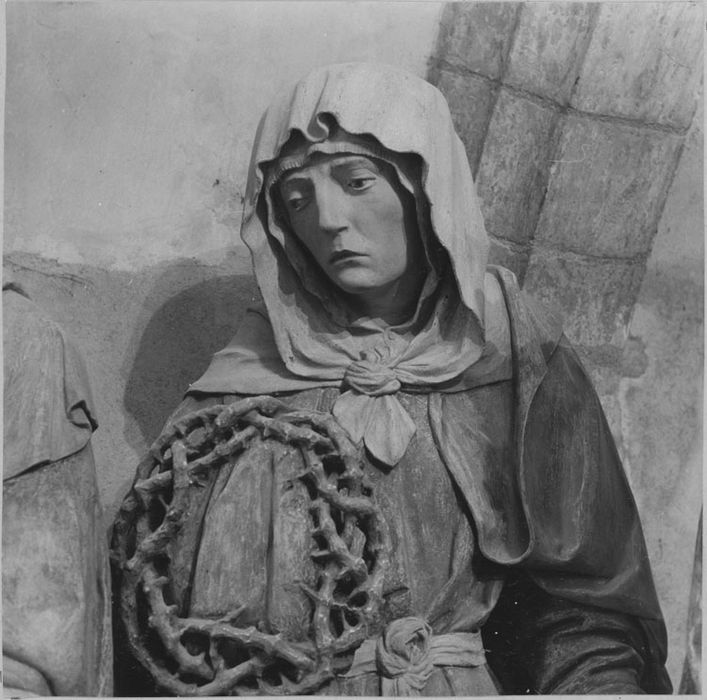 Saint Sépulcre : sainte femme, après restauration (détail)