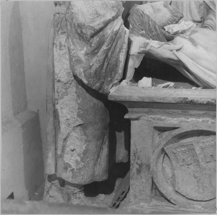 Saint Sépulcre : Joseph d’Arimathie, avant restauration (détail)