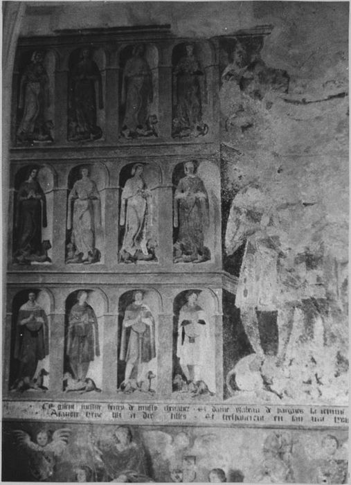 Peinture monumentale : Famille de Nicolas de Monstier, vue partielle