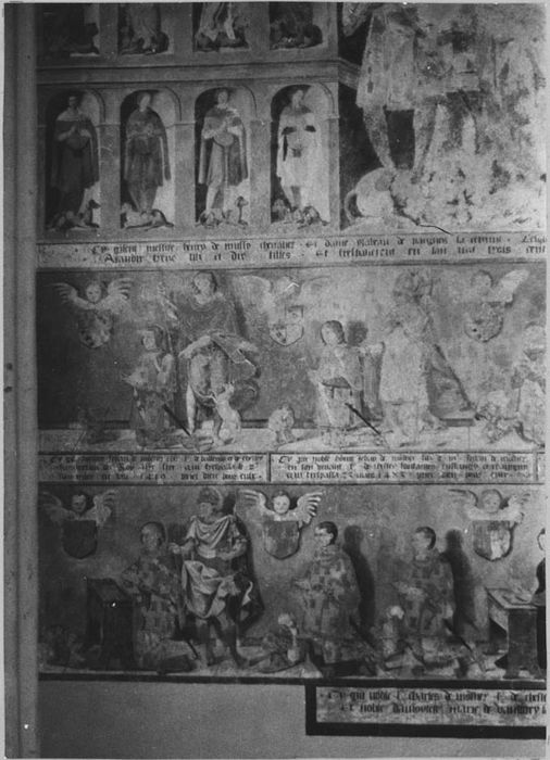 Peinture monumentale : Famille de Nicolas de Monstier, vue partielle