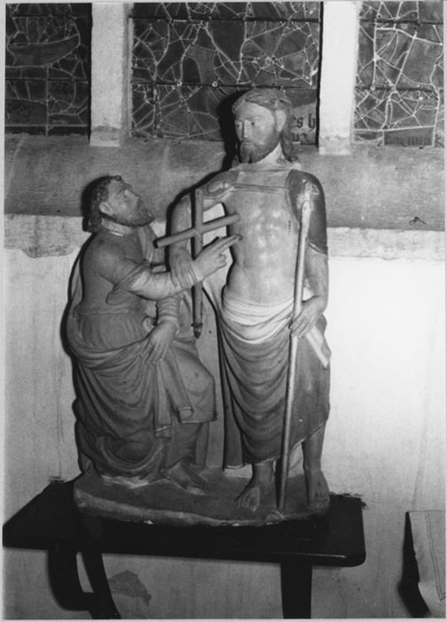 Groupe sculpté : Incrédulité de saint Thomas