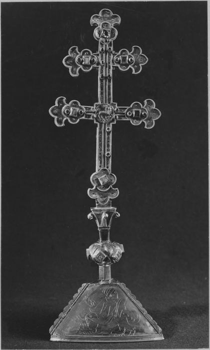 CROIX RELIQUAIRE, avers, après restauration