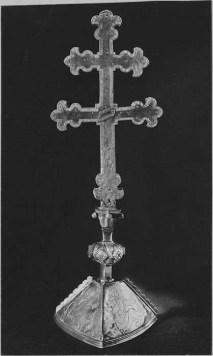 CROIX RELIQUAIRE, revers, après restauration