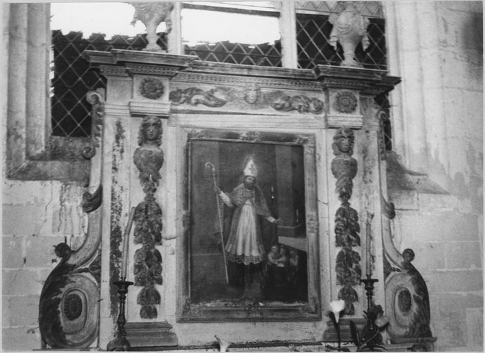 Autel et retable de saint Nicolas, vue partielle