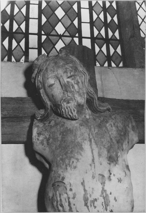 Sculpture : Christ en croix, détail