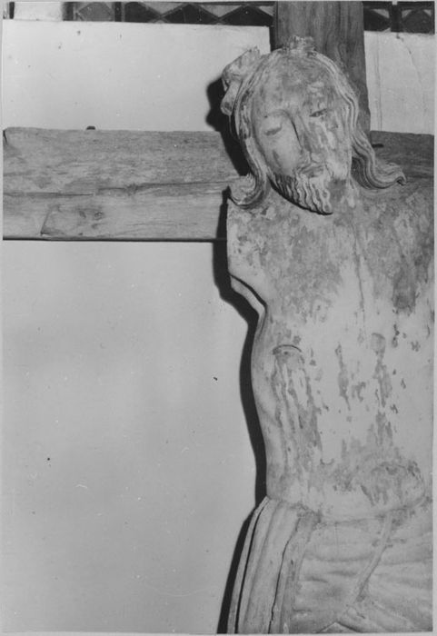 Sculpture : Christ en croix, détail