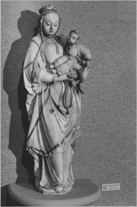 Statuette : Vierge à l'Enfant, exposition « L’Art en Champagne au Moyen-Âge », n°63