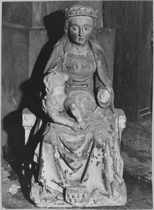 Statue : Vierge à l'Enfant (Trésor des Eglises de Brienne-le-Château)