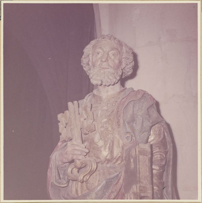 Statue : Saint Pierre, après restauration, détail