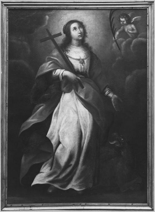 4 tableaux : sainte Marguerite, après restauration (1979)