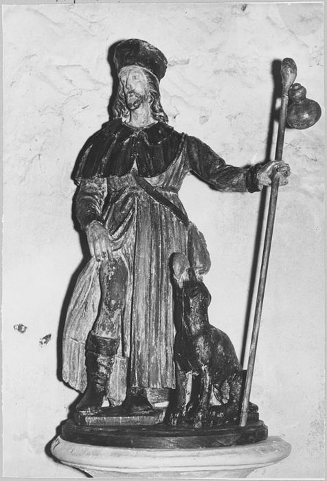 Statue : Saint Roch, après restauration (1970)