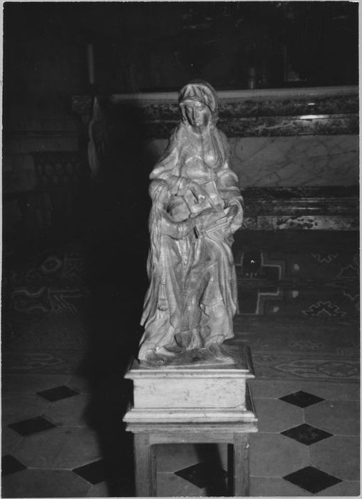 Groupe sculpté : Éducation de la Vierge