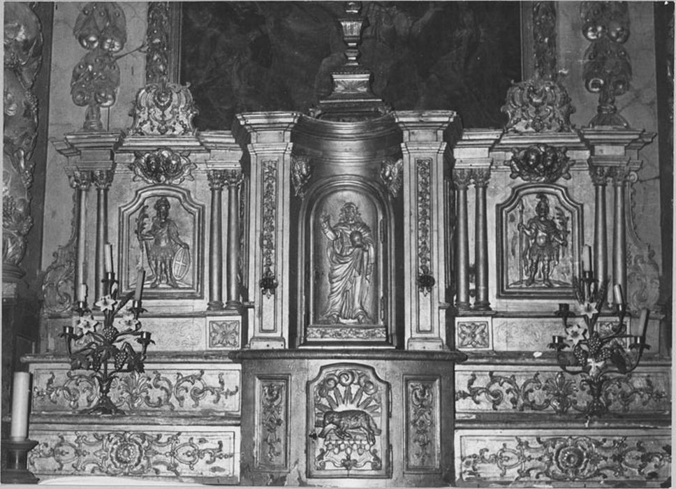 Retable et tabernacle du maître-autel, détail du tabernacle