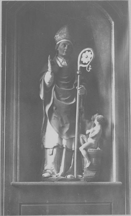 Statue : Saint Nicolas, avant restauration