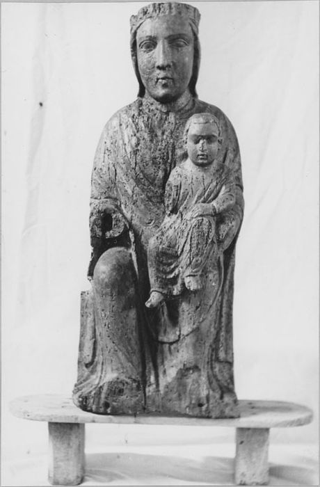 Statuette : Vierge à l'Enfant (Trésor des Eglises de Brienne-le-Château), après restauration