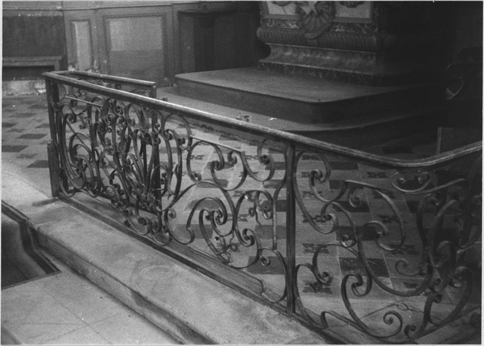 Clôture de choeur (table de communion), vue partielle