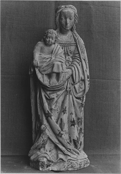 Statuette : Vierge à l'Enfant, après restauration