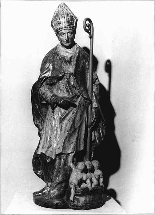 Statue : Saint Nicolas, après décapage