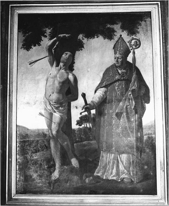 Tableau : Saint Sébastien, saint Loup