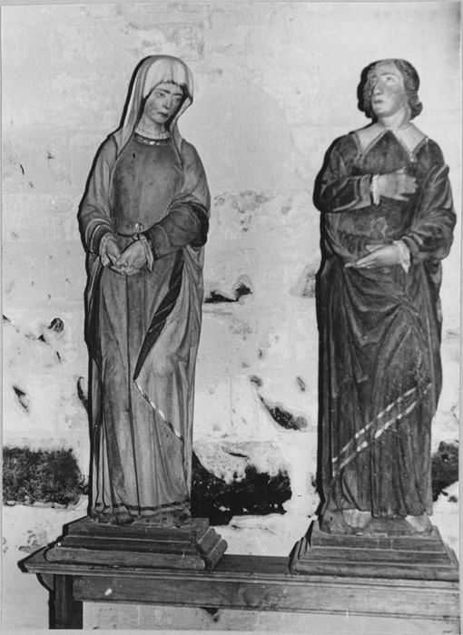 Statue : Vierge et Saint Jean de calvaire