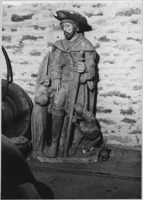 Groupe sculpté : Saint Roch