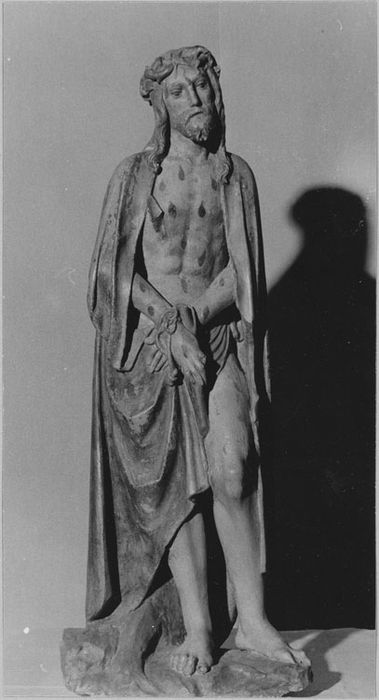 Statuette : Christ au roseau, après restauration