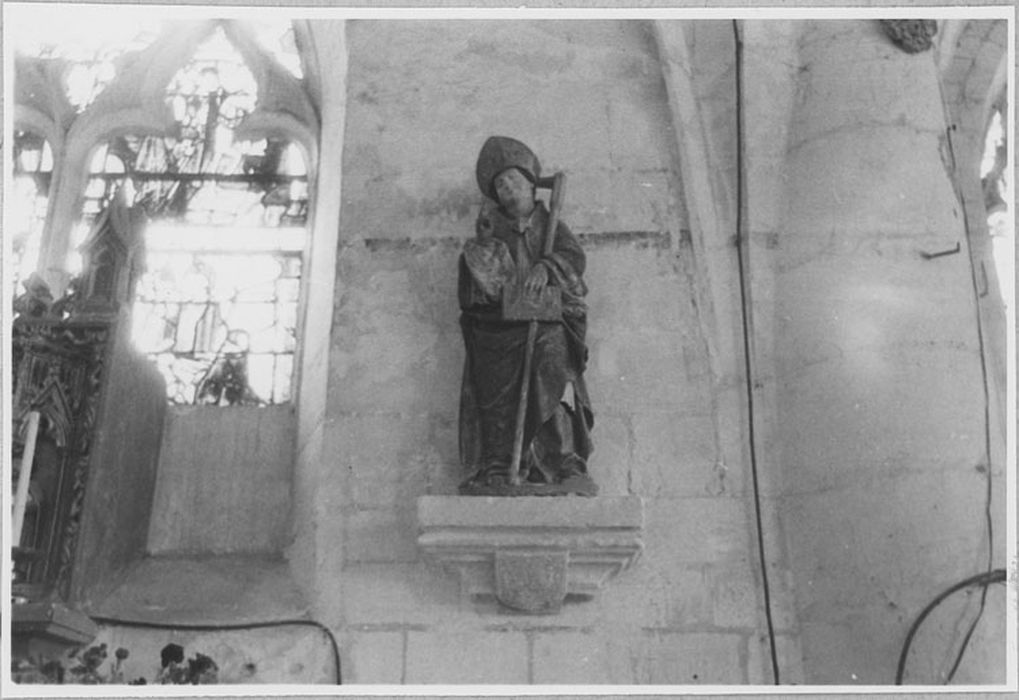 Statue : Saint Loup, après restauration