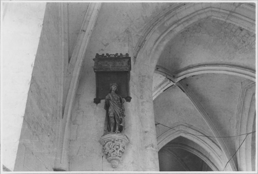 Statue : Saint Quirin, après restauration