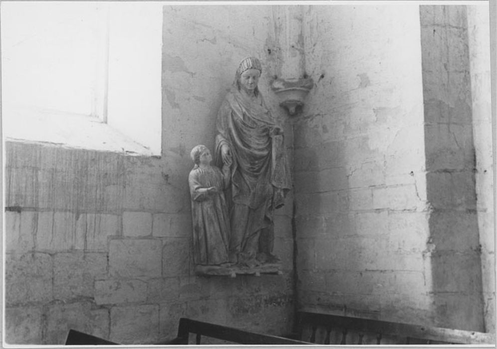 Groupe sculpté : Éducation de la Vierge