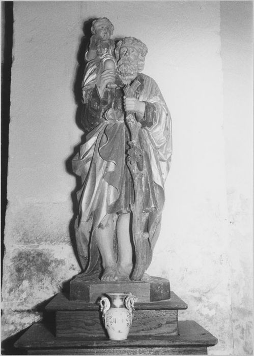 Statue : Saint Christophe portant l'Enfant Jésus