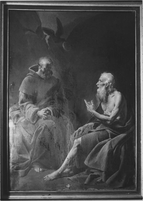 Tableau : Saint Paul et saint Antoine conversant - © Ministère de la Culture (France), Médiathèque du patrimoine et de la photographie, diffusion RMN-GP