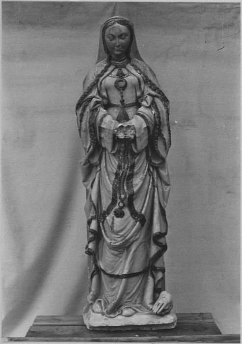 Statue : Vierge, avant restauration