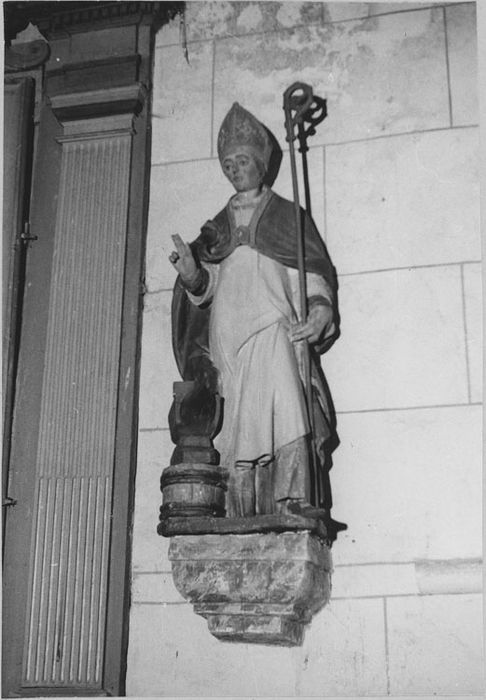 Statue : Saint Éloi, après décapage