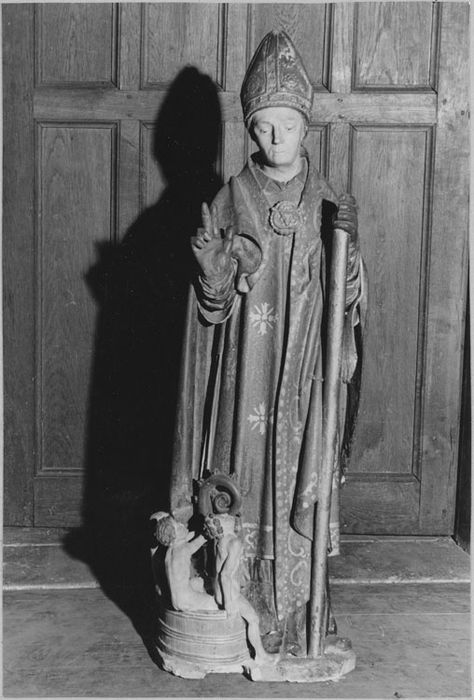 Statue : Saint Nicolas, avant décapage