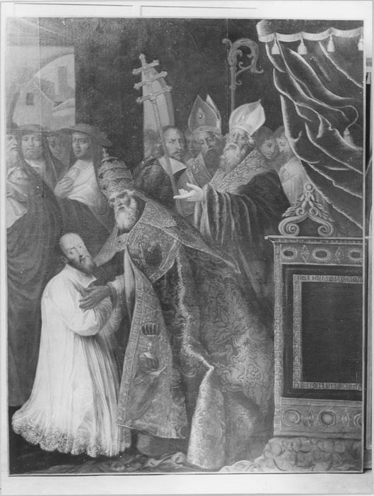 Tableau : Saint François de Sales devant Clément VIII